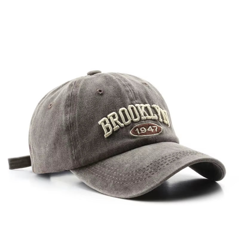 Retro Brooklyn Letter Embroidery Baseball Caps Spring Summer Men Women Cotton Adjustable Casual Hat Hip Hop Streetwear Sun Hats
