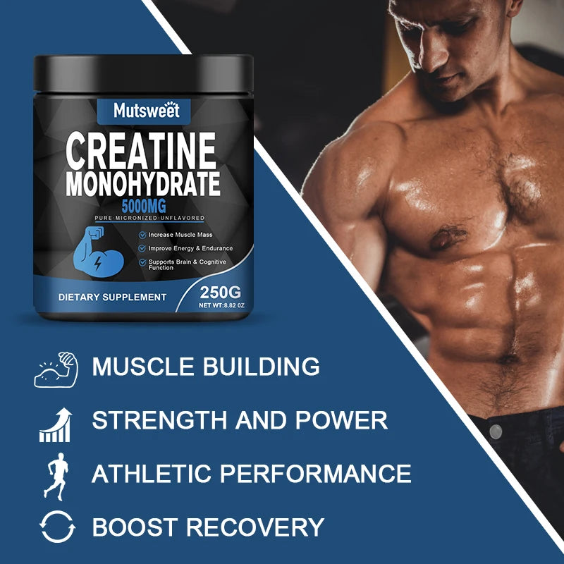 Creatine Monohydrate 5000Mg Pre-Workout Creatine | Keto | Vegan | Dissolves Easy