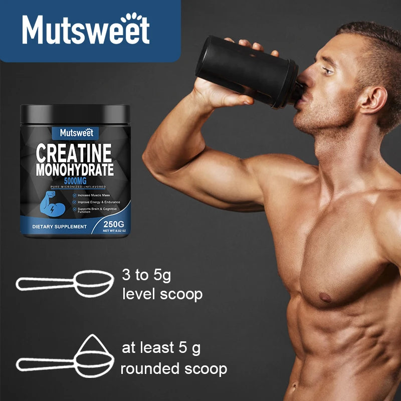 Creatine Monohydrate 5000Mg Pre-Workout Creatine | Keto | Vegan | Dissolves Easy