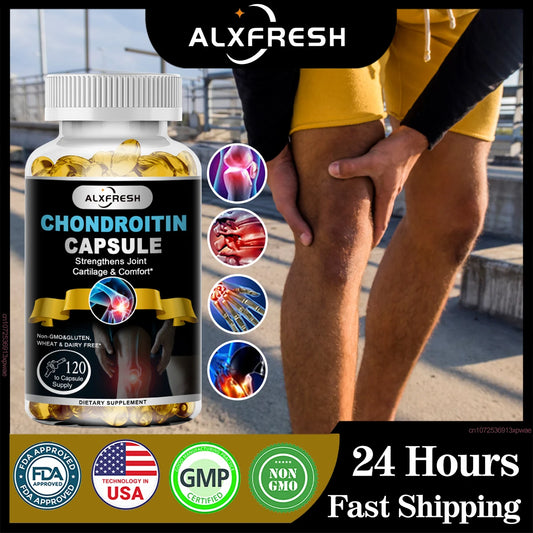 Chondroitin Glucosamine Capsules Turmeric Tablet for Knee, Joint Health, Bone Quickly Nutrition Supplement