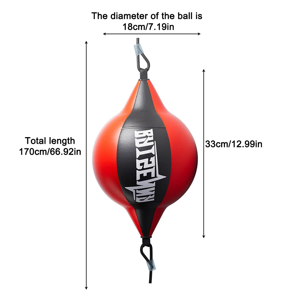 Punching Ball PU Pear Boxing Bag Reflex Double End Boxing Sport Dodge Speed Ball Inflatable Floor to Ceiling Muay Thai Bag