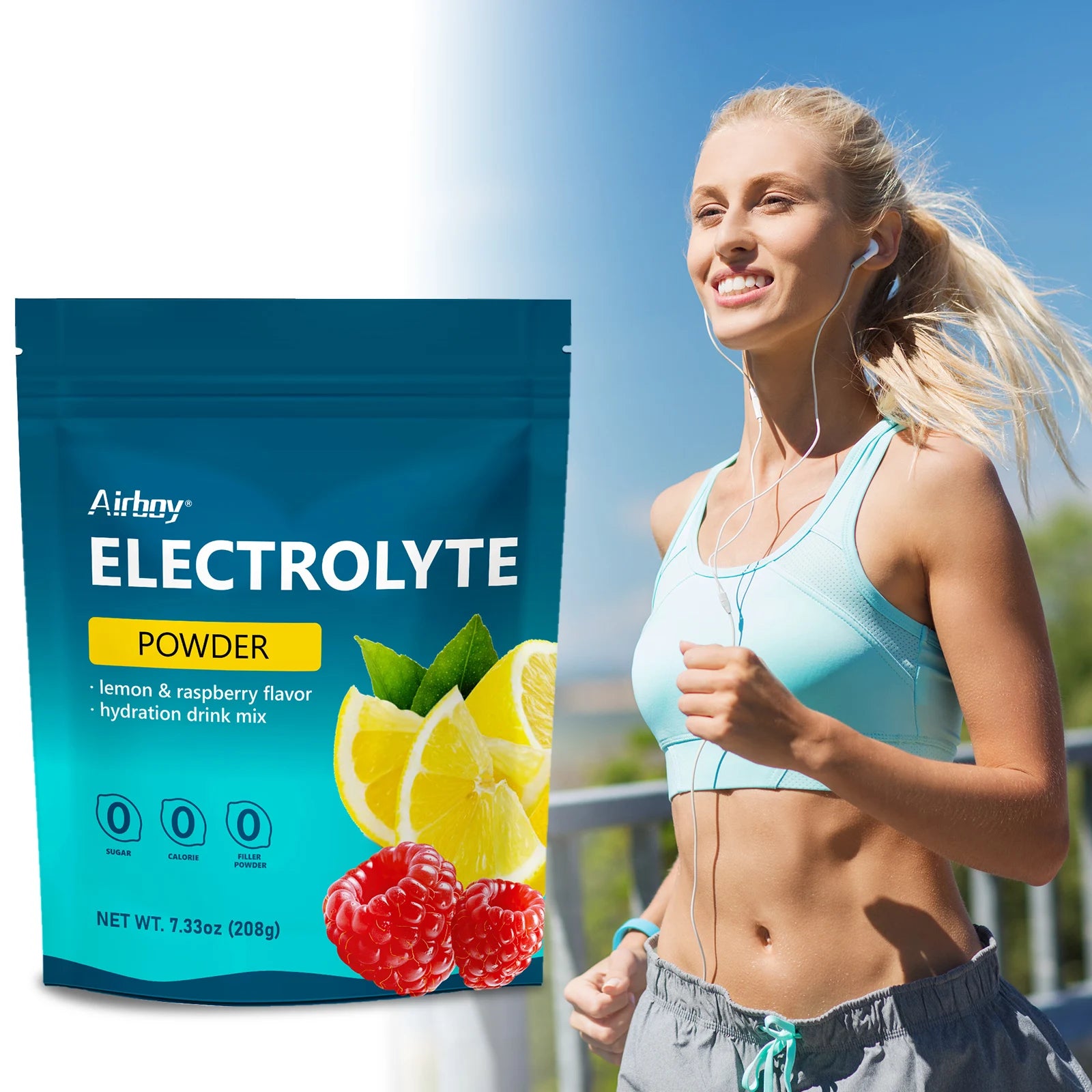 Electrolytes Supplement - Boost Endurance Muscle Recovery Mental Focus, Electrolyte Supplement for Rehydration
