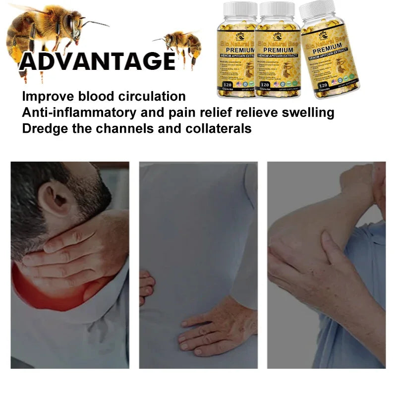 60/120Pcs Joint Pain Capsules - Support Arthritis, Sprains, Knee Arthritis, Shoulder Arthritis, Rheumatoid Arthritis