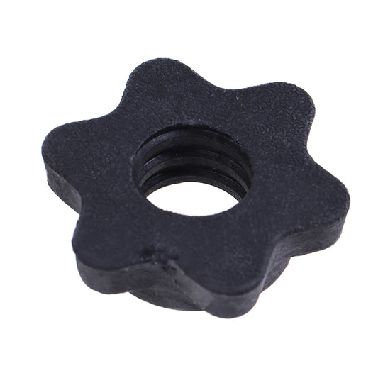 Environmentally Friendly Cement Dumbbell Accessories Hexagonal Nut Screw Cap 25Mm Cm Plastic Black Nut Star Nut