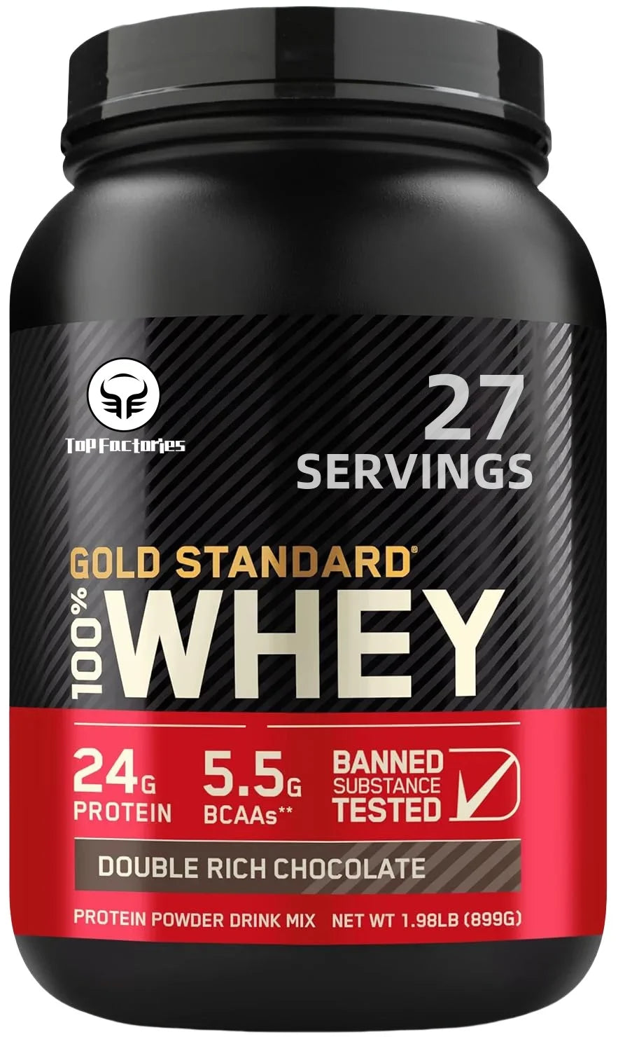 Dark Chocolate - 100% Grass-Fed Sports Nutrition Whey Protein Powder for Muscle Growth