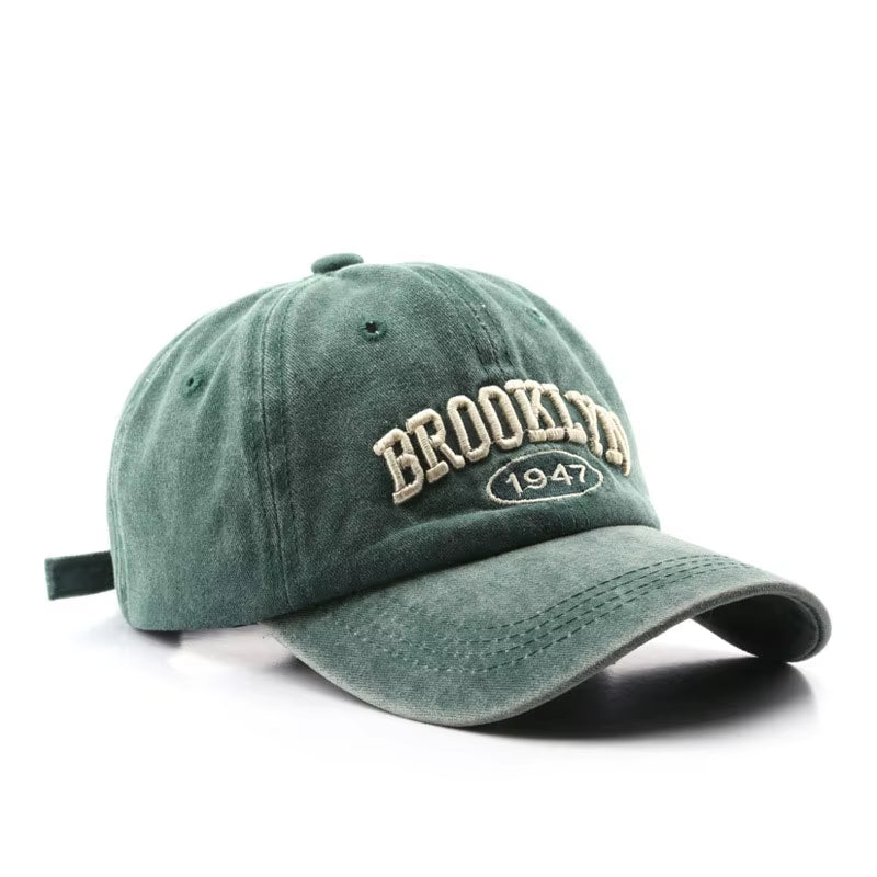 Retro Brooklyn Letter Embroidery Baseball Caps Spring Summer Men Women Cotton Adjustable Casual Hat Hip Hop Streetwear Sun Hats