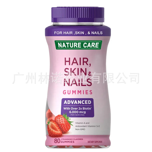 1Pcs Natural Treasure Hair Skin Nail Collagen Biotin 230Gummies Women Health Beauty Supplements Young Skin