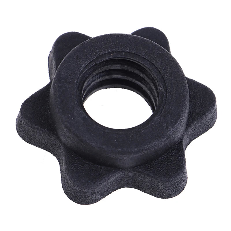 Environmentally Friendly Cement Dumbbell Accessories Hexagonal Nut Screw Cap 25Mm Cm Plastic Black Nut Star Nut