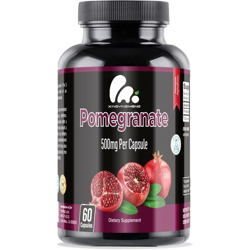 Pomegranate Capsules - 500Mg, Antioxidant food - 60 Capsules