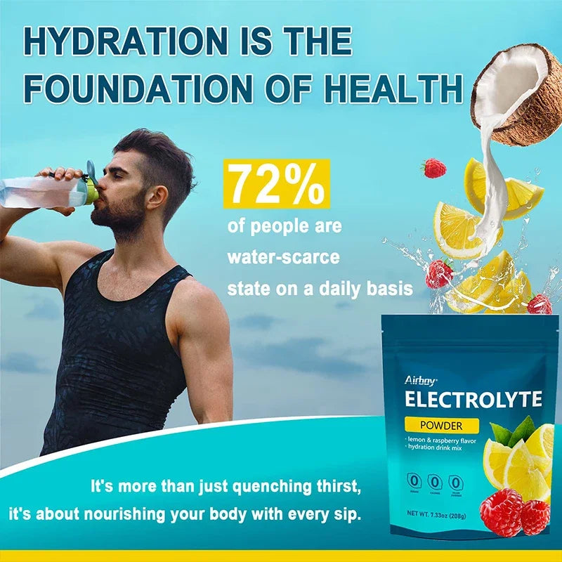 Electrolytes Supplement - Boost Endurance Muscle Recovery Mental Focus, Electrolyte Supplement for Rehydration
