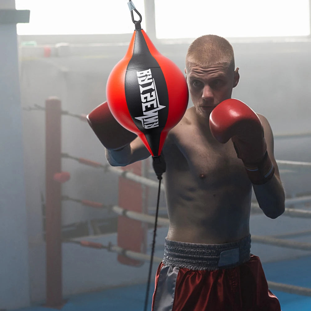 Punching Ball PU Pear Boxing Bag Reflex Double End Boxing Sport Dodge Speed Ball Inflatable Floor to Ceiling Muay Thai Bag
