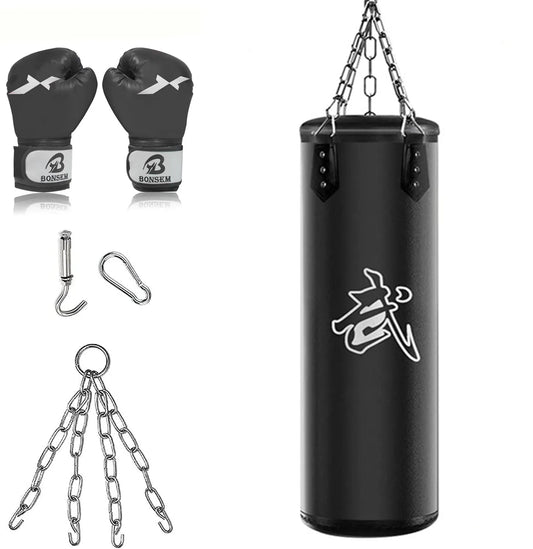 1 Set of Oxford Cloth Adult Men and Women Youth Heavy Duty Hollow Boxing Bags, a Set of Oxford Cloth Hollow Boxing Bags for Adul