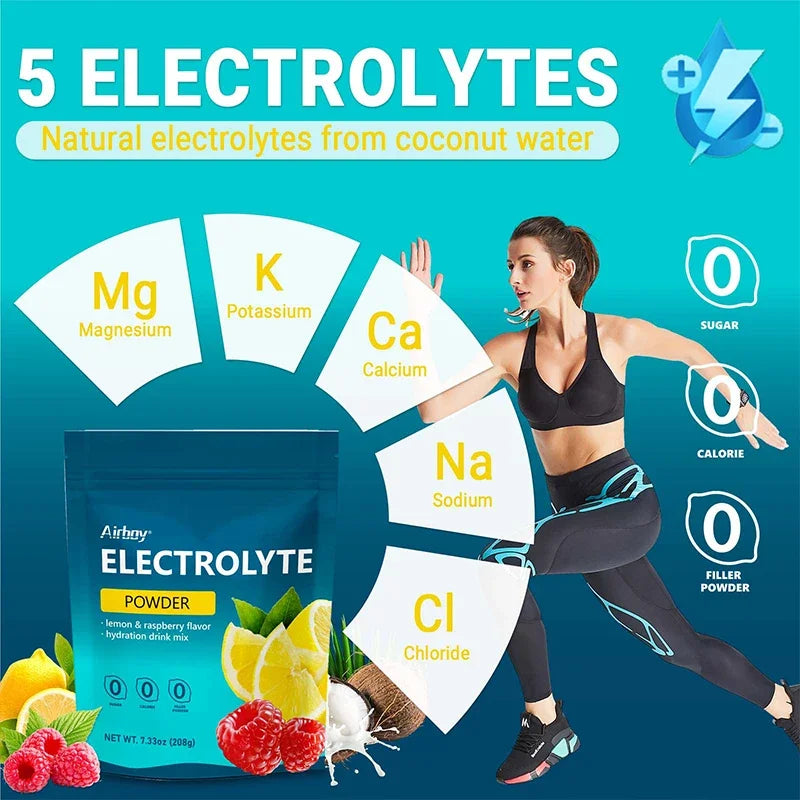 Electrolytes Supplement - Boost Endurance Muscle Recovery Mental Focus, Electrolyte Supplement for Rehydration