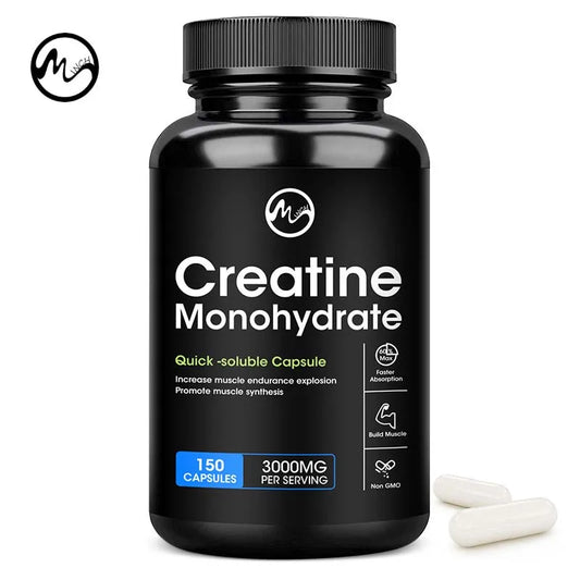 Creatine 3000MG Monohydrate Strength Muscle Performance Keto-Friendly Build Muscle Enhance Performance Unflavored Adult