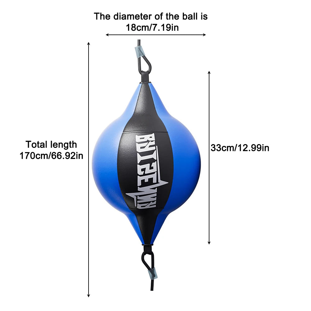 Punching Ball PU Pear Boxing Bag Reflex Double End Boxing Sport Dodge Speed Ball Inflatable Floor to Ceiling Muay Thai Bag