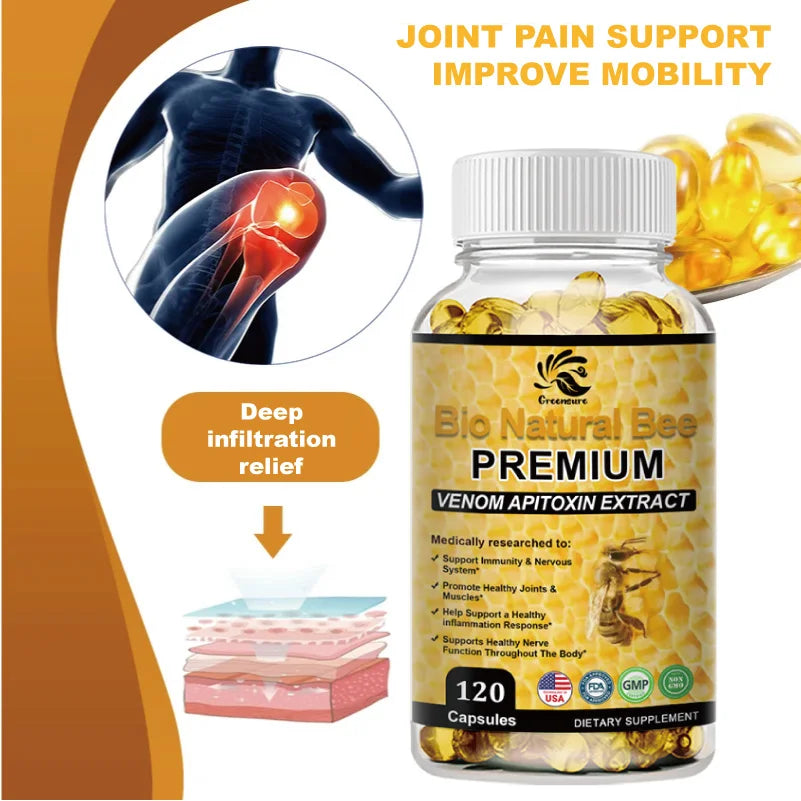 60/120Pcs Joint Pain Capsules - Support Arthritis, Sprains, Knee Arthritis, Shoulder Arthritis, Rheumatoid Arthritis