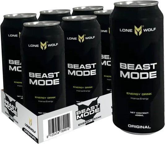 Energy Drink - 6 Pack (490Ml Each) | High-Caffeine Focus, Intense Energy, Original Flavor | Boost Workouts, Experience Intense High-Powered Energy & Mental Clarity