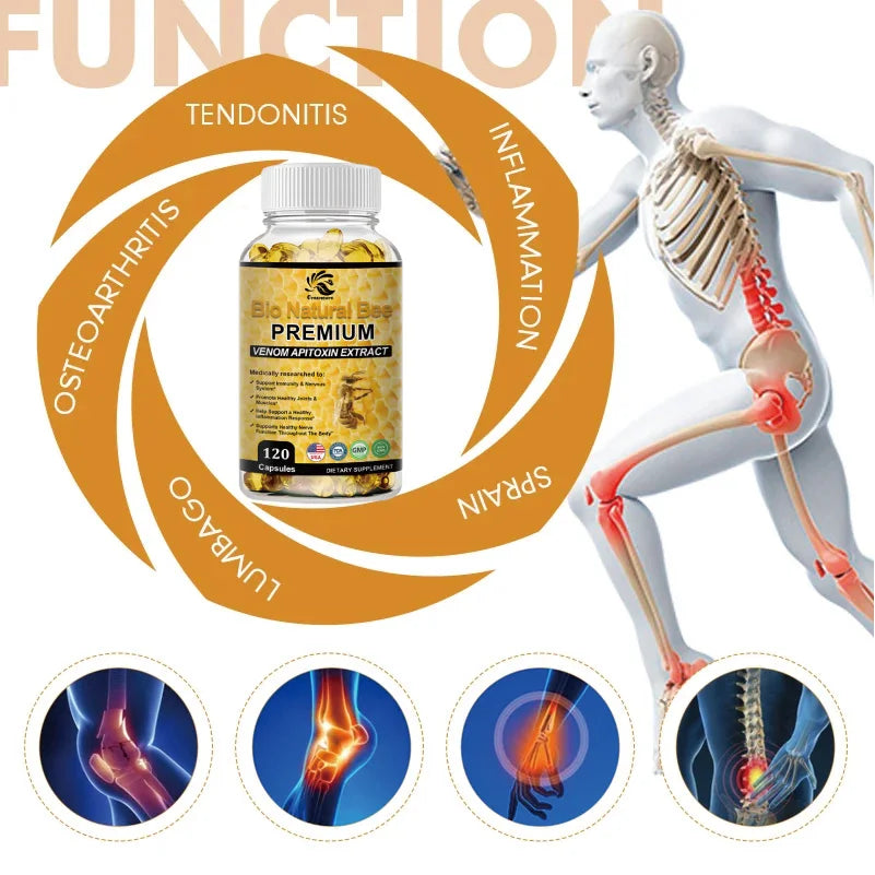60/120Pcs Joint Pain Capsules - Support Arthritis, Sprains, Knee Arthritis, Shoulder Arthritis, Rheumatoid Arthritis