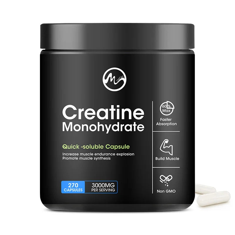 Creatine 3000MG Monohydrate Strength Muscle Performance Keto-Friendly Build Muscle Enhance Performance Unflavored Adult